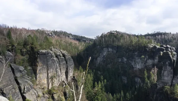 Blick in Richtung Carola-Felsen