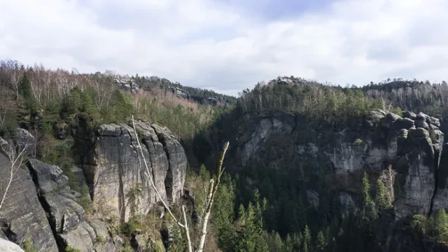 Blick in Richtung Carola-Felsen