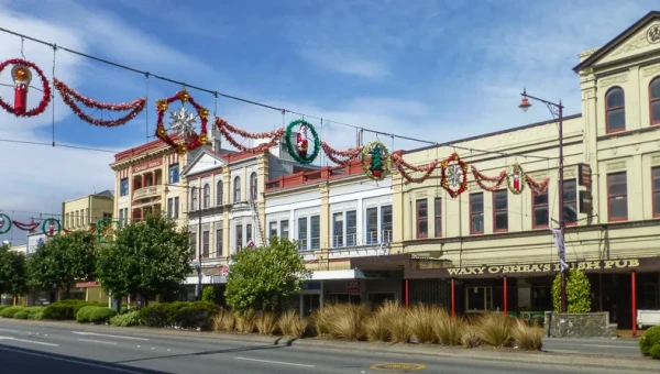 Invercarcill im Weihnachtsoutfit.