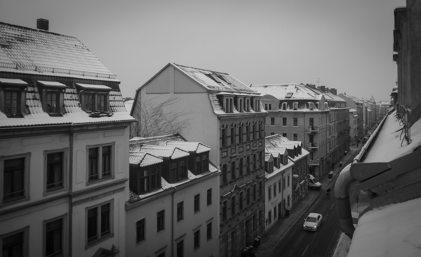 Görlitzer Straße Dresden am 23.01.2014