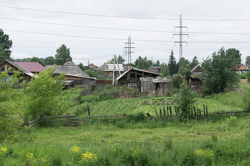 Ein Dorf in Sibirien