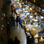 Der Fischmarkt von oben.