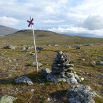 Auf dem Gipfel des Gåsen-Bergs.