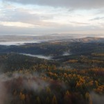 Im Hintergrund: Das Elbtal auf Tschechischer Seite.