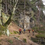 Auf dem Begangsteig.