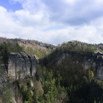 Blick von der Höllenwand in Richtung Carola-Felsen